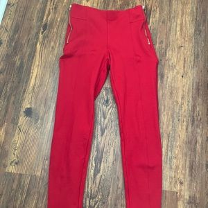 INC International Concepts red straight leg pant.  Size 2P